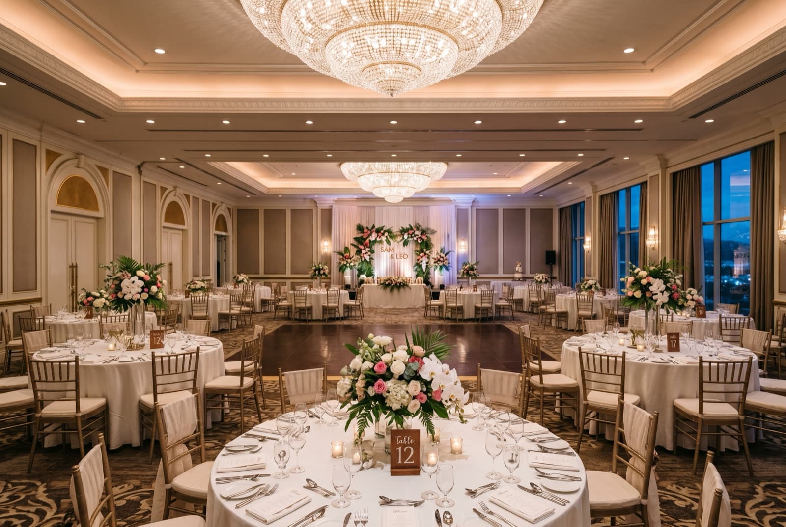 Hotel ballroom wedding in Cebu